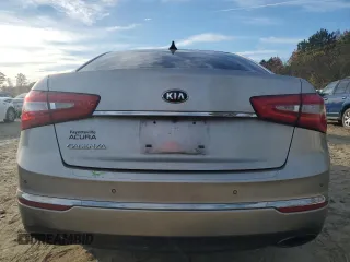 2015 Kia Cadenza Premium with VIN KNALN4D70F5174513, listed as a Copart auction lot 82004574 with 0 mi miles and Salvage Title. Bid and sale history available at carsss.com. Image 6.