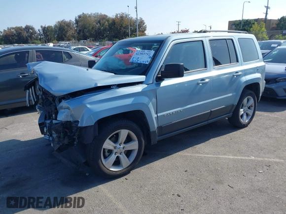 2014 Jeep Patriot Latitude with VIN 1C4NJPFB5ED536401, listed as a IAAI auction lot 42383752 with 68,657 mi miles and . Bid and sale history available at DreamBid. Image 2.