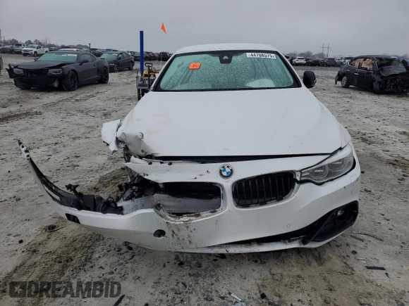 2015 BMW 4 Series 435i with VIN WBA3T3C52F5A40489, listed as a Copart auction lot 44708575 with Not Provided miles and Salvage Title. Bid and sale history available at carsss.com. Image 5.