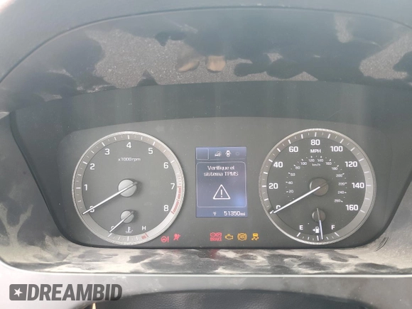 2015 Hyundai Sonata SE z VIN 5NPE24AF9FH174865, wystawiony jako Copart lot #60498875 z przebiegiem 51 350 mil mil oraz Czysty tytuł • Clean title. Historia ofert i sprzedaży dostępna na DreamBid. Obrazek 9.