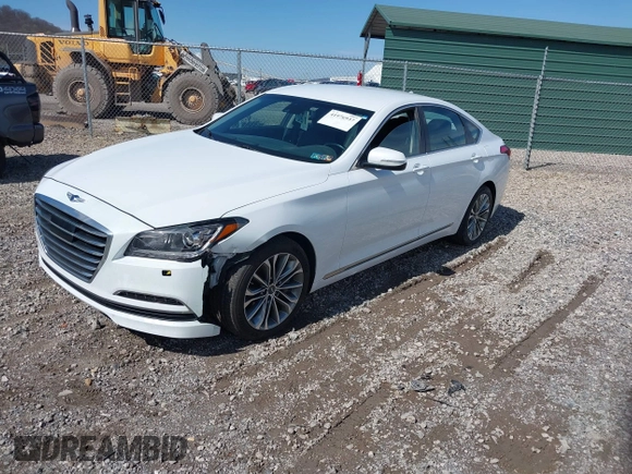 2017 Genesis G80 3.8L with VIN KMHGN4JE3HU166577, listed as a IAAI auction lot 41976937 with 117,635 mi miles. Bid and sale history available at carsss.com. Image 17.