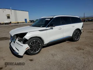 2020 Lincoln Aviator Reserve z VIN 5LM5J7XC4LGL11320, wystawiony jako Copart lot #60722685 z przebiegiem 81 171 mil mil oraz Szkoda całkowita • Salvage title. Historia ofert i sprzedaży dostępna na DreamBid. Obrazek 1.