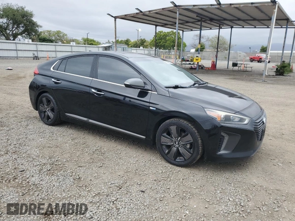 2017 Hyundai Ioniq Limited with VIN KMHC85LC4HU036119, listed as a Copart auction lot 55686595 with 326,888 mi miles and Salvage title. Bid and sale history available at DreamBid. Image 4.
