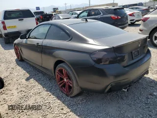 2014 BMW 4 Series 428i with VIN WBA3N7C58EF718718, listed as a Copart auction lot 60434345 with 118,179 mi miles and Salvage title. Bid and sale history available at DreamBid. Image 2.
