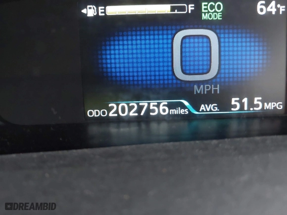 2021 Toyota Prius L Eco with VIN JTDKAMFU6M3141019, listed as a IAAI auction lot 41821212 with 202,756 mi miles. Bid and sale history available at carsss.com. Image 15.