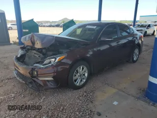 2019 Kia Optima LX with VIN 5XXGT4L39KG275340, listed as a Copart auction lot 61374765 with 119,202 mi miles and Salvage title. Bid and sale history available at DreamBid. Image 1.