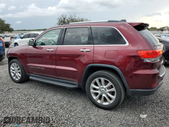 2017 Jeep Grand Cherokee Limited with VIN 1C4RJEBG8HC956073, listed as a Copart auction lot 64629955 with 115,288 mi miles and Non repairable. Bid and sale history available at DreamBid. Image 2.