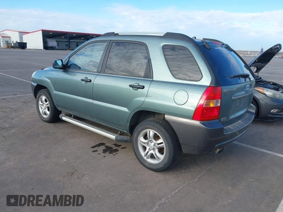 2008 Kia Sportage LX with VIN KNDJE723787521869, listed as a IAAI auction lot 41854551 with 167,997 mi miles. Bid and sale history available at carsss.com. Image 3.
