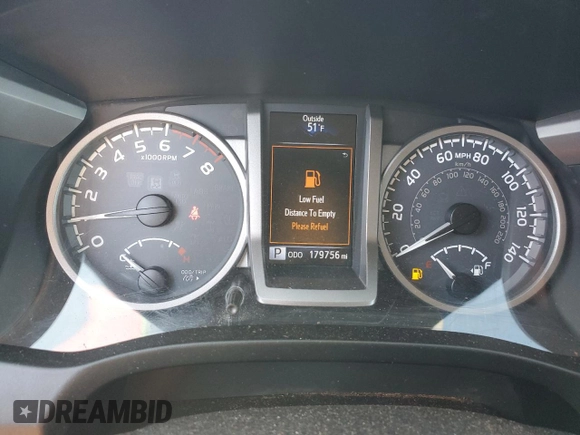 2016 Toyota Tacoma SR5 with VIN 3TMDZ5BN9GM006139, listed as a Copart auction lot 89292365 with 179,756 mi miles and Salvage Title. Bid and sale history available at DreamBid. Image 9.