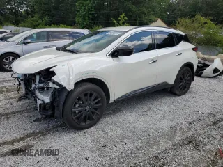 2024 Nissan Murano SV с VIN 5N1AZ2BJ8RC126027, выставлен на аукционе Copart как лот 57654835 с пробегом 21 451 миль миль и Списание • Salvage title. История ставок и продаж доступна на DreamBid. Изображение 1.