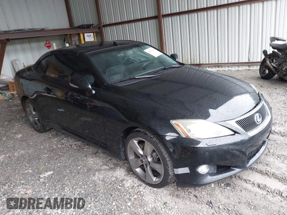 2010 Lexus IS 250 C with VIN JTHFF2C20A2506420, listed as a IAAI auction lot 42323253 with 185,587 mi miles and . Bid and sale history available at DreamBid. Image 1.