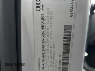 2018 Audi A5 Sportback Premium Plus с VIN WAUENCF57JA069126, выставлен на аукционе Copart как лот 59639635 с пробегом 48 722 миль миль и Списание • Salvage title. История ставок и продаж доступна на DreamBid. Изображение 12.