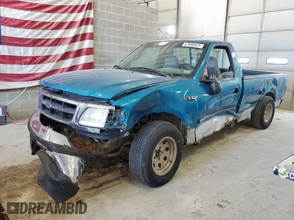 1997 Ford F-150 with VIN 1FTDF1763VLB43465, listed as a Copart auction lot 60018763 with 194,139 mi miles and Non repairable. Bid and sale history available at DreamBid. Image 1.