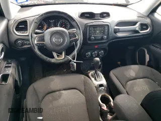2017 Jeep Renegade Latitude with VIN ZACCJABB3HPG23892, listed as a Copart auction lot 63525885 with 57,251 mi miles and Salvage title. Bid and sale history available at DreamBid. Image 8.