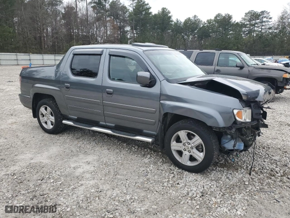 2010 Honda Ridgeline RTL with VIN 5FPYK1F50AB006171, listed as a Copart auction lot 44863745 with 107,980 mi miles and Salvage Title. Bid and sale history available at carsss.com. Image 4.