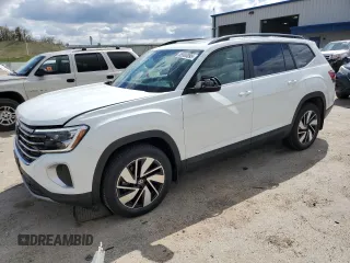 2024 Volkswagen Atlas SE z VIN 1V2KR2CA0RC551778, wystawiony jako Copart lot #55583095 z przebiegiem 10 854 mil mil oraz Szkoda całkowita • Salvage title. Historia ofert i sprzedaży dostępna na DreamBid. Obrazek 1.