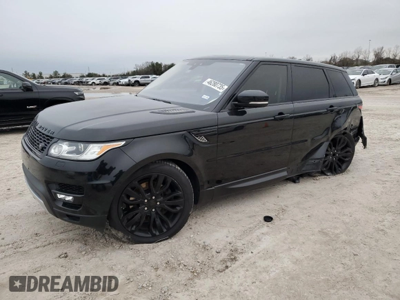2017 Land Rover Range Rover Sport HSE with VIN SALWR2FK6HA129458, listed as a Copart auction lot 46280735 with 135,469 mi miles and Salvage Title. Bid and sale history available at carsss.com. Image 1.