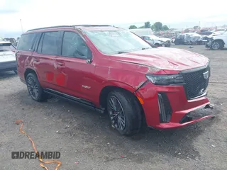 2024 Cadillac Escalade AWD V-Series z VIN 1GYS4HK99RR339334, wystawiony jako IAAI lot #42280146 z przebiegiem 19 210 mil mil oraz . Historia ofert i sprzedaży dostępna na DreamBid. Obrazek 1.