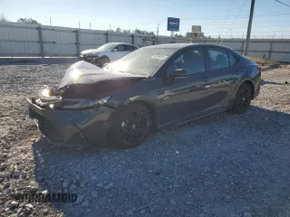 2025 Toyota Camry LE with VIN 4T1DAACK8SU534257, listed as a Copart auction lot 88596005 with 5,966 mi miles and Salvage Title. Bid and sale history available at carsss.com. Image 1.