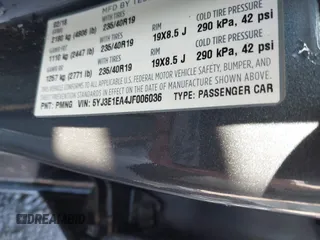 2018 Tesla Model 3 Long Range Battery with VIN 5YJ3E1EA4JF006036, listed as a IAAI auction lot 41934680 with 115,649 mi miles and . Bid and sale history available at DreamBid. Image 9.
