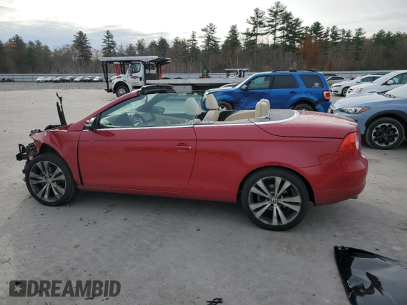 2008 Volkswagen Eos 3.2L with VIN WVWDB71F48V017874, listed as a Copart auction lot 78620394 with 87,975 mi miles and Salvage Title. Bid and sale history available at DreamBid. Image 2.