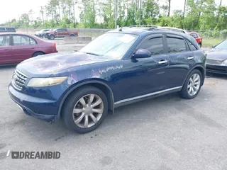 2007 Infiniti FX35 with VIN JNRAS08W77X208496, listed as a IAAI auction lot 42104796 with 165,267 mi miles. Bid and sale history available at carsss.com. Image 2.