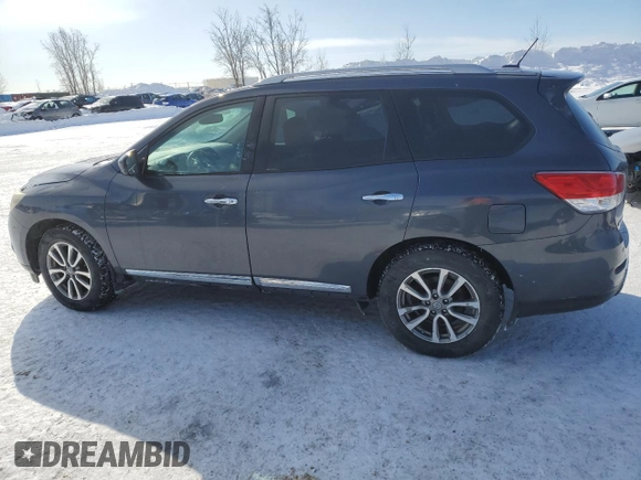 2014 Nissan Pathfinder S z VIN 5N1AR2MM2EC671173, wystawiony jako Copart lot #46240595 z przebiegiem 212 151 mil mil oraz Czysty tytuł • Clean title. Historia ofert i sprzedaży dostępna na DreamBid. Obrazek 2.