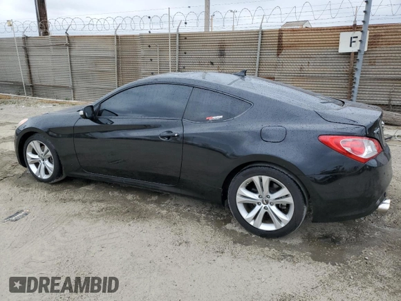 2010 Hyundai Genesis Coupe Grand Touring with VIN KMHHU6KH8AU034125, listed as a Copart auction lot 56064075 with 100,466 mi miles and Salvage title. Bid and sale history available at DreamBid. Image 2.
