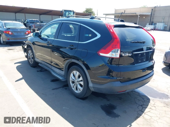 2014 Honda CR-V EX-L with VIN 2HKRM3H71EH551594, listed as a IAAI auction lot 42028963 with 117,506 mi miles and . Bid and sale history available at carsss.com. Image 3.