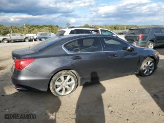 2014 Acura RLX with VIN JH4KC1F37EC004123, listed as a Copart auction lot 76392104 with 195,906 mi miles and Salvage Title. Bid and sale history available at carsss.com. Image 3.