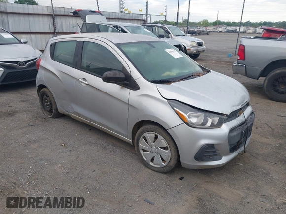 2017 Chevrolet Spark LS with VIN KL8CB6SA2HC762698, listed as a IAAI auction lot 42090175 with 188,295 mi miles. Bid and sale history available at carsss.com. Image 1.
