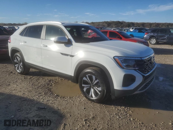 2024 Volkswagen Atlas SE with VIN 1V2DE2CA0RC244941, listed as a Copart auction lot 78818354 with 410 mi miles and Salvage title. Bid and sale history available at DreamBid. Image 4.