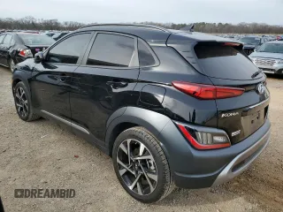 2023 Hyundai Kona Limited with VIN KM8K53A3XPU044395, listed as a Copart auction lot 48175665 with 16,971 mi miles and Salvage Title. Bid and sale history available at carsss.com. Image 2.