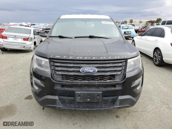 2017 Ford Police Interceptor Utility with VIN 1FM5K8AT3HGC86304, listed as a Copart auction lot 81645544 with 138,022 mi miles and Clean Title. Bid and sale history available at carsss.com. Image 5.