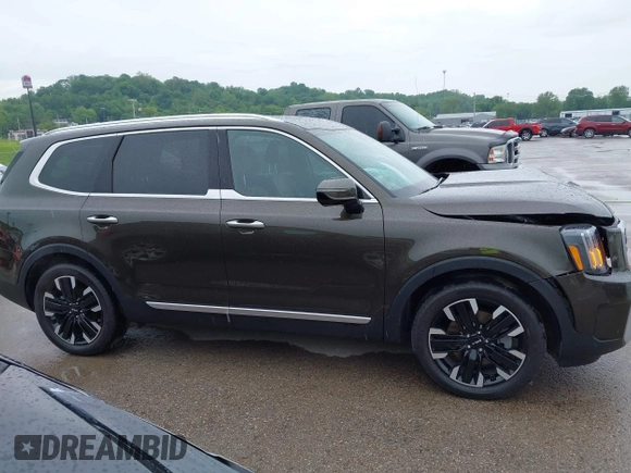 2024 Kia Telluride SX Prestige X-Pro with VIN 5XYP5DGCXRG530586, listed as a IAAI auction lot 42225560 with 7,880 mi miles and . Bid and sale history available at DreamBid. Image 13.