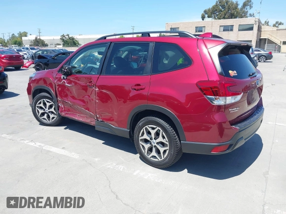 2021 Subaru Forester Premium z VIN JF2SKAJC6MH445546, wystawiony jako IAAI lot #42605027 z przebiegiem 56 712 mil mil oraz . Historia ofert i sprzedaży dostępna na DreamBid. Obrazek 3.