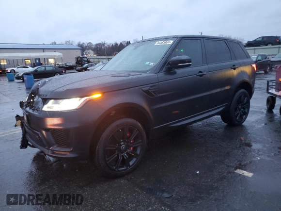 2021 Land Rover Range Rover Sport HSE Dynamic with VIN SALWR2SE9MA771408, listed as a Copart auction lot 84483904 with 35,668 mi miles and Salvage Title. Bid and sale history available at carsss.com. Image 1.