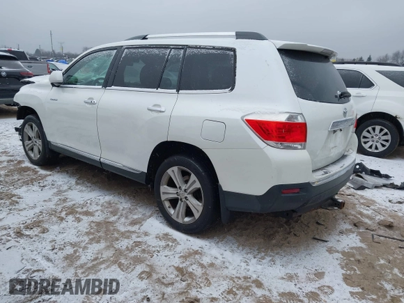 2012 Toyota Highlander Limited with VIN 5TDDK3EH1CS150230, listed as a IAAI auction lot 41227542 with 205,232 mi miles. Bid and sale history available at carsss.com. Image 3.