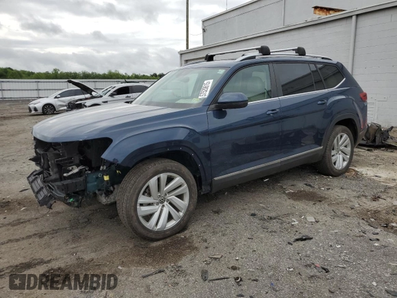 2021 Volkswagen Atlas SEL with VIN 1V2BR2CA8MC576209, listed as a Copart auction lot 57520615 with 63,575 mi miles and Salvage title. Bid and sale history available at DreamBid. Image 1.