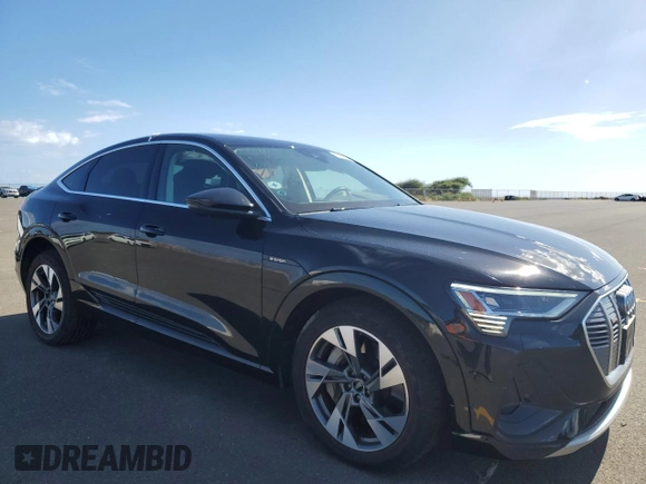 2021 Audi e-tron Sportback Prestige with VIN WA13ABGE4MB011482, listed as a Copart auction lot 62569254 with 20,377 mi miles and Clean title. Bid and sale history available at DreamBid. Image 4.