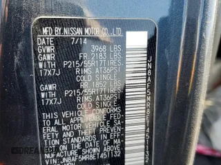 2014 Nissan Juke Nismo with VIN JN8AF5MR8ET451132, listed as a Copart auction lot 75631204 with Not Provided miles and Salvage Title. Bid and sale history available at DreamBid. Image 12.