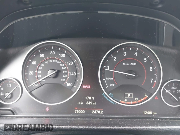 2018 BMW 3 Series 330i xDrive with VIN WBA8D9C55JEM32703, listed as a IAAI auction lot 42478412 with 79,000 mi miles and . Bid and sale history available at DreamBid. Image 7.