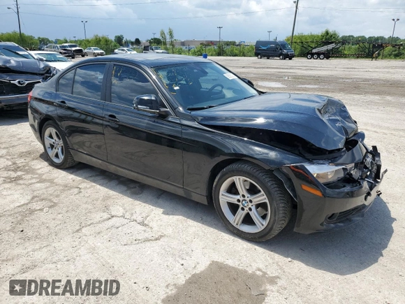 2014 BMW 3 Series 320i xDrive with VIN WBA3C3G51ENS72023, listed as a Copart auction lot 58595225 with 104,315 mi miles and Salvage title. Bid and sale history available at DreamBid. Image 4.