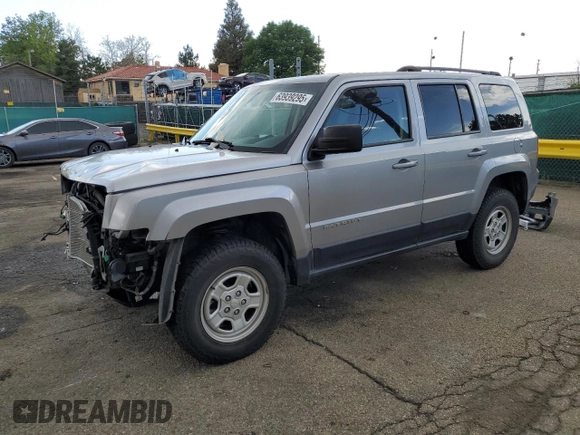2015 Jeep Patriot Sport with VIN 1C4NJRBB6FD338624, listed as a Copart auction lot 63939295 with 62,288 mi miles and Non repairable. Bid and sale history available at DreamBid. Image 1.