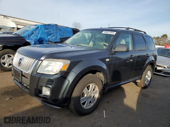2009 Mercury Mariner z VIN 4M2CU91GX9KJ17811, wystawiony jako Copart lot #83631944 z przebiegiem 135 837 mil mil oraz Szkoda całkowita • Salvage title. Historia ofert i sprzedaży dostępna na DreamBid. Obrazek 1.