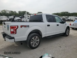 2018 Ford F-150 XL with VIN 1FTEW1EP4JFC28047, listed as a Copart auction lot 68017364 with 230,449 mi miles and Salvage Title. Bid and sale history available at carsss.com. Image 3.