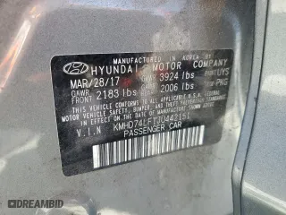 2018 Hyundai Elantra SE with VIN KMHD74LF1JU442151, listed as a Copart auction lot 54155705 with 96,844 mi miles and Salvage Title. Bid and sale history available at carsss.com. Image 12.