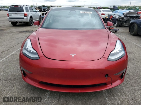 2020 Tesla Model 3 Long Range with VIN 5YJ3E1EB1LF636902, listed as a Copart auction lot 55252255 with 71,273 mi miles and Clean Title. Bid and sale history available at DreamBid. Image 5.