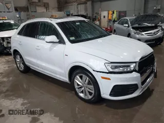 2018 Audi Q3 Premium Plus with VIN WA1JCCFS0JR020715, listed as a IAAI auction lot 41570098 with 88,280 mi miles. Bid and sale history available at carsss.com. Image 1.