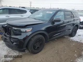 2020 Ford Police Interceptor Utility z VIN 1FM5K8AB9LGA97902, wystawiony jako Copart lot #45096225 z przebiegiem 93 845 mil mil oraz Szkody całkowita. Historia ofert i sprzedaży dostępna na DreamBid. Obrazek 1.